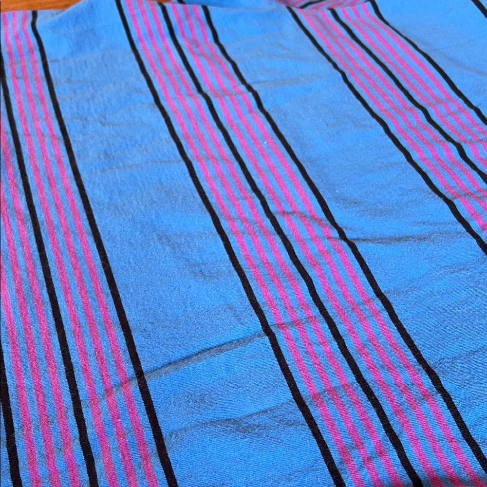 The North Face Vibrant Blue and Pink Striped Tee - Picture 4 of 4